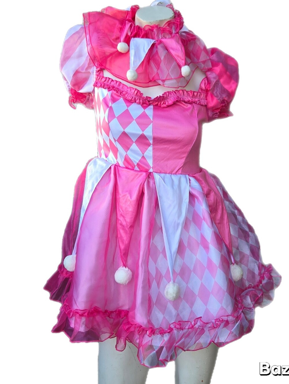 Pinwheel Fantasy Jester Costume Pink Trickz N' Treatz